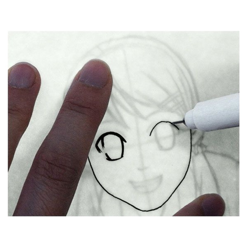 Bút Vẽ Phác Thảo Mực Đen Ngòi Mảnh Hình Ống Kim Ghim