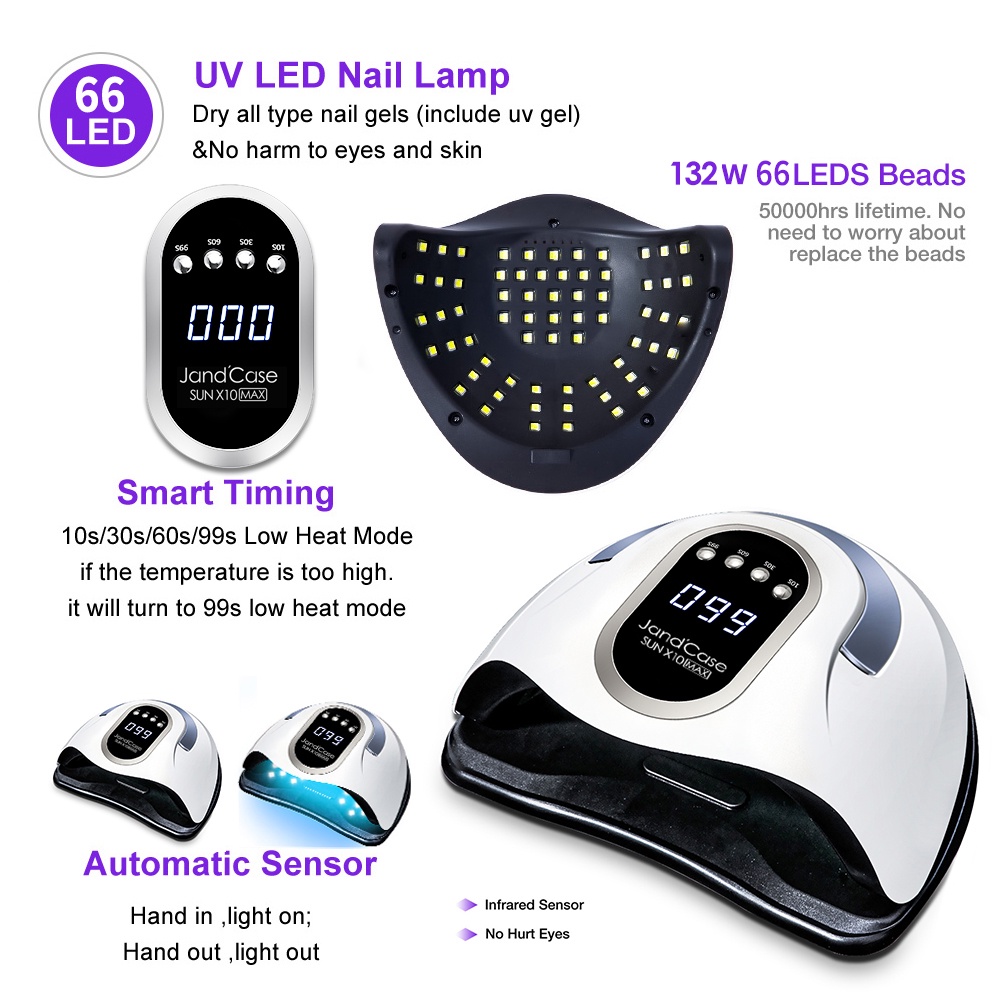 Đèn LED UV Sấy Khô Sơn Móng Tay X10 Max Chuyên Dụng