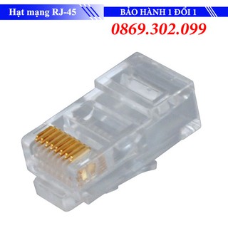 Hộp 100 hạt mạng RJ45 bọc sắt chống nhiễu chất lượng cao