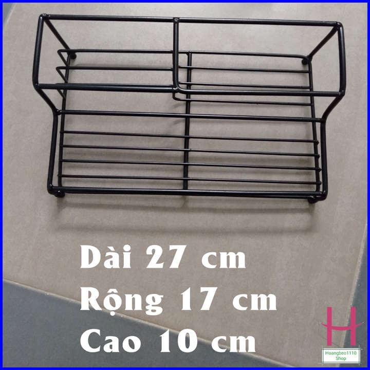 Kệ sắt đựng gia vị 1 tầng 3 ngăn tiết kiệm không gian bằng thép