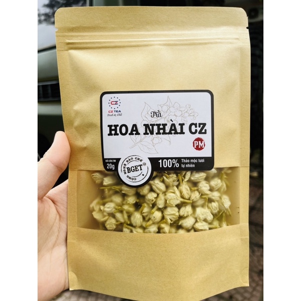 Trà Hoa Nhài  khô túi lọc hữu cơ trắng đẹp thượng hạng giúp giảm cân, bảo vệ tim mạch, tăng kháng