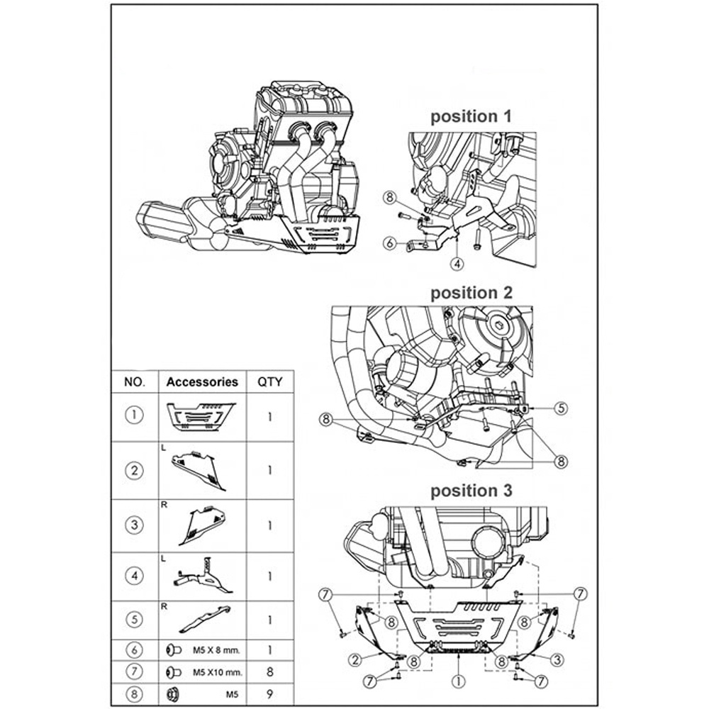 Tấm Bảo Vệ Khung Gầm Động Cơ Xe Mô Tô YAMAHA MT-07 MT07 FZ07 FZ-07 2014 2015 2016 2017 2018 2019 2020 XSR700 XSR 700