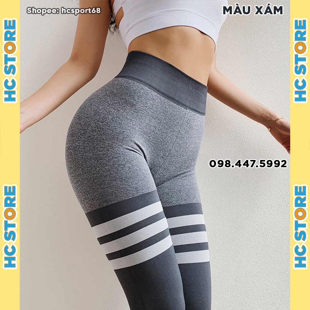 Quần Dài Tập Gym, Yoga QD06 Thời Trang Nữ, Lưng Cao, Siêu Co Giãn, Nâng Mông, Tôn Dáng - HcSport68