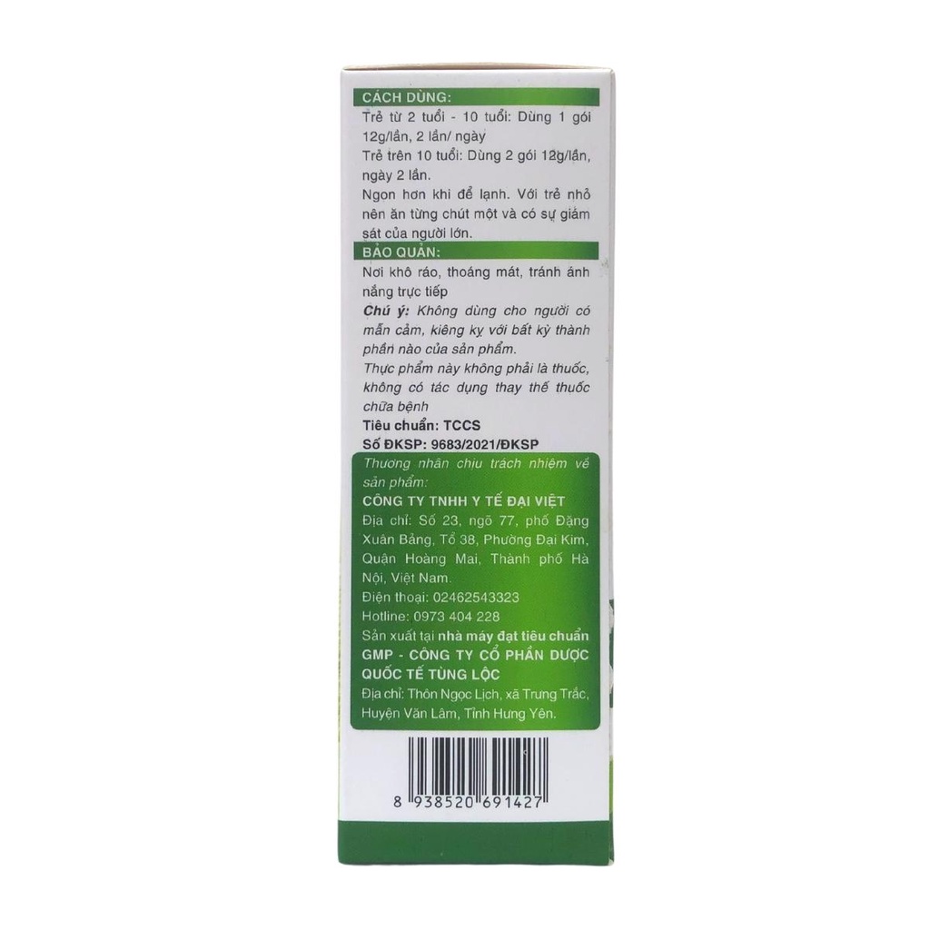 Thạch Mát gan Liver David Happy Mát gan Giải độc gan Thanh nhiệt giải độc Tăng cường sức khỏe Giảm Vàng da Mề đay