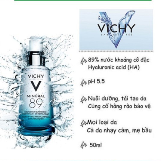 Tinh chất khoáng cô đặc Vichy Mineral 89