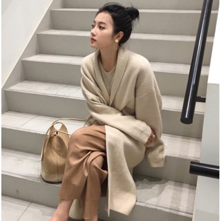 Áo Khoác Cardigan Len Dáng Dài
