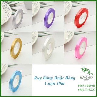 Set 3 Cuộn 10m dây ruy băng buộc bóng bay độc đáo