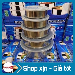 Bộ thố 5 cái có nắp đậy đựng cơm tiện dụng