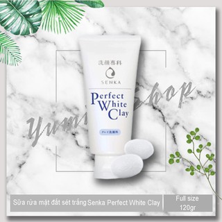 Sữa rửa mặt đất sét trắng Senka Perfect White Clay 120Gr