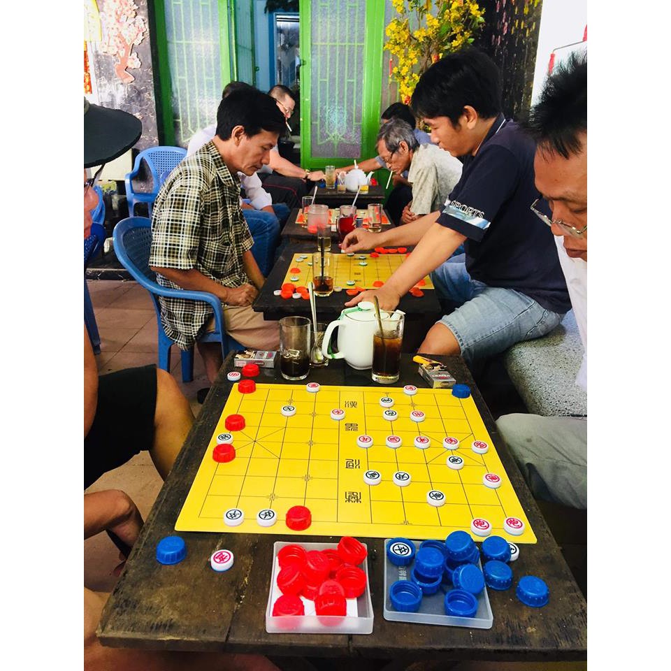 Cờ tướng úp hàng Đài Loan gốc kèm nắp 2 màu