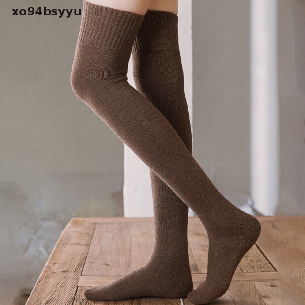 Tất Len Dày Giữ Ấm Cao Qua Gối xo94bsyyu Thời Trang Cho Nữ