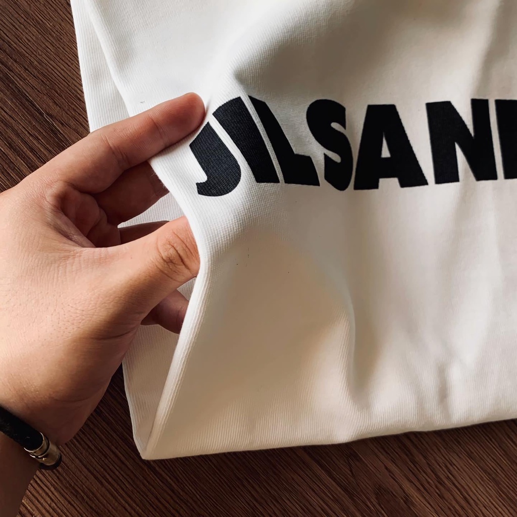 Áo thun unisex JIL SANDER Tee oversize tay lỡ form rộng dành cho nam nữ JIL