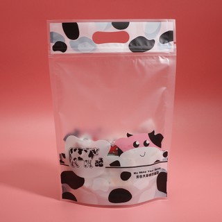 (Set10) Túi zip đựng kẹo bánh hình con bò