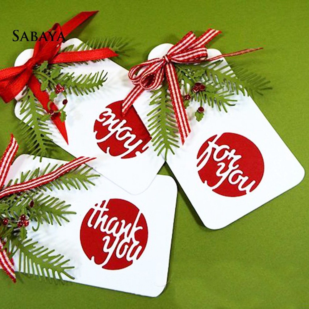 Bộ khuôn cắt trang trí thủ công bằng kim loại làm thiệp giáng sinh