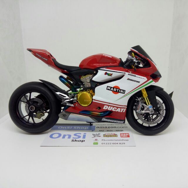 DUCATI 1199 PANIGALE TRICOLORE MÔ HÌNH XE MOTO KIT TAMIYA 1/12