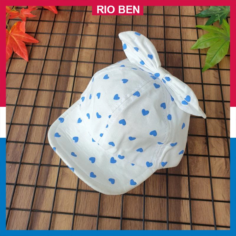 Nón vải mềm cho bé có tai dễ thương, bé 1-3 tuổi RBN031