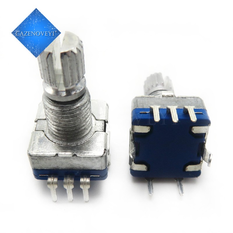 5pcs/lot Half / Plum axis rotary encoder, handle length 15mm / 20mm code switch/ EC11 / digital potentiometer with switch 5Pin