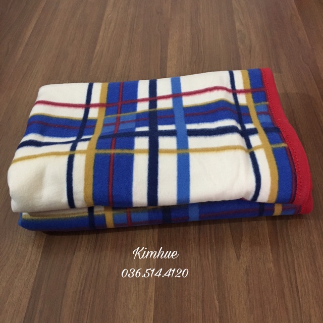 Chăn nỉ kẻ đắp thu đông( loại dày dặn)