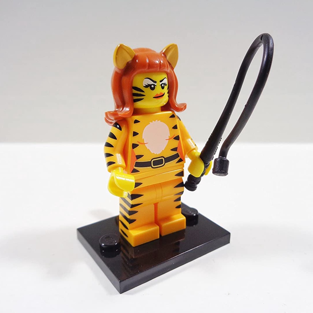 Nhân vật LEGO Minifigures Series 14 71010 Tiger Woman - Cô gái cosplay Cọp - Hổ NEWSEAL