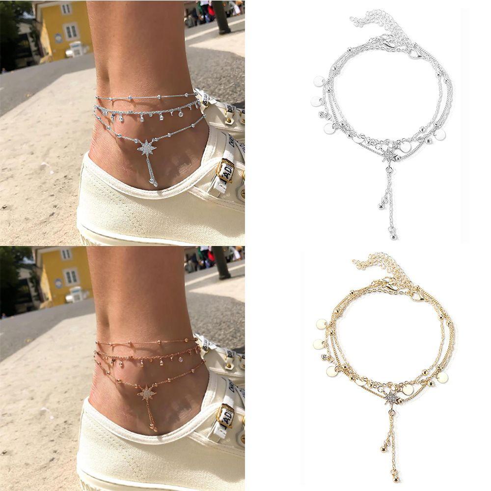 Lắc Chân Dạng Chuỗi Hạt Thời Trang Đi Biển Quyến Rũ Cho Nữ