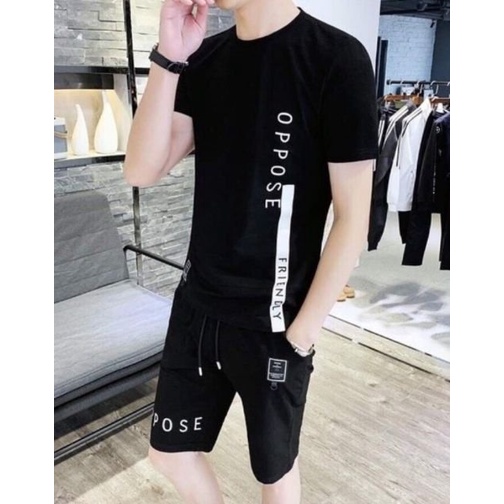 ❤️ MẪU MỚI ❤️ Bộ Quần Áo Mặc Nhà Thể Thao Nam In OPPOSE Mùa Hè Phong Cách Cao Cấp chất thun lưới mè co giãn mát M01