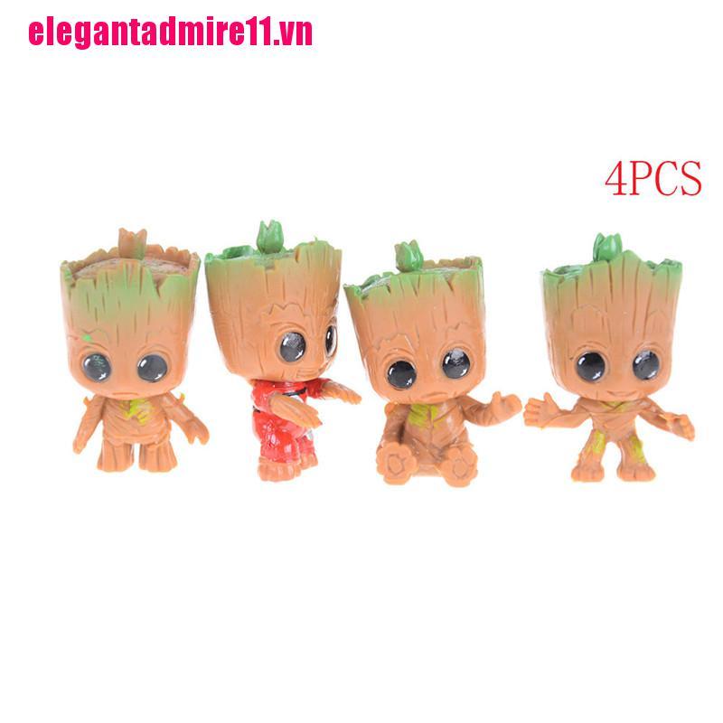 4 Mô Hình Đồ Chơi Nhân Vật Baby Groot Trong Phim Guardians Of The Guardians Of The Groot