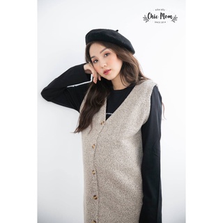 Váy bầu gile len, mặc được 2 mặt