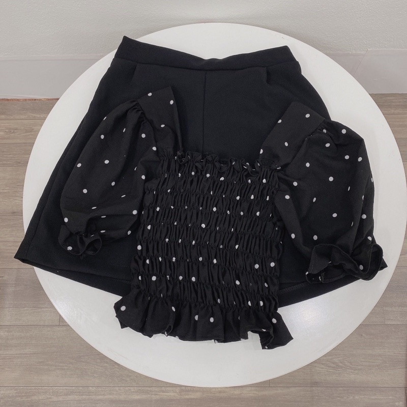 Set áo bi tay bồng kèm quần - Dory.Clothing [Freeship] - chất cực đẹp áo chun eo co giãn | BigBuy360 - bigbuy360.vn