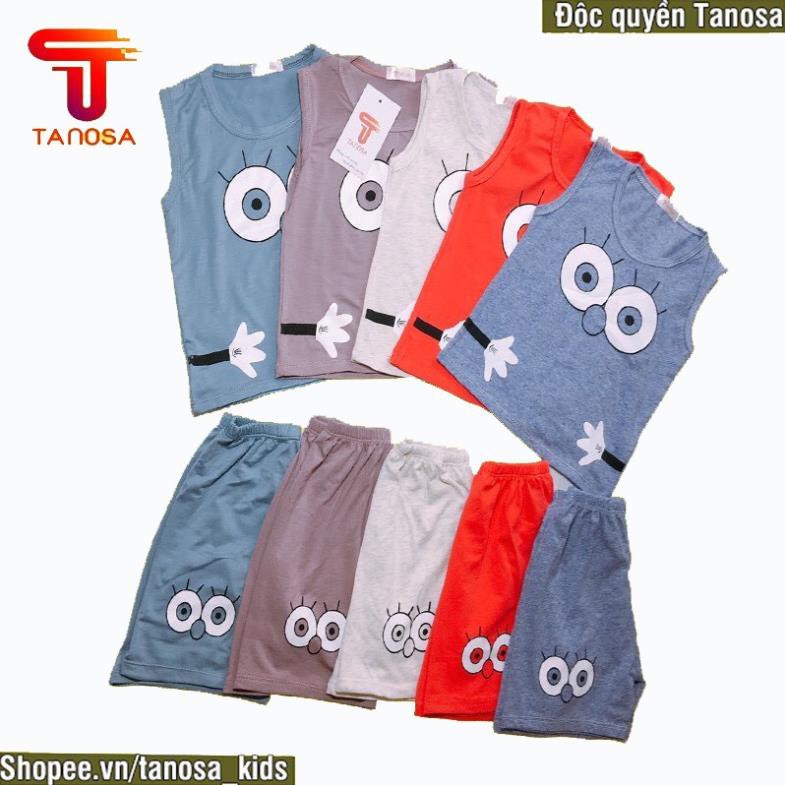 Bộ Ba Lỗ Sát Nách Hình Họa Tiết Đôi Mắt Dễ Thương Cho Bé (8-22Kg) TANOSA KIDS
