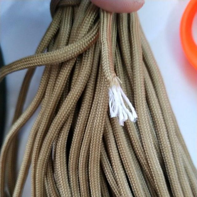 3/5/9met Dây paracord tốt 4mm 9lõi đan vòng,dây cứu hộ