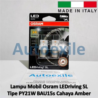 Đèn led tín hiệu osram led sl py21w bau15s màu cam hổ phách 7507dyp sản xuất tại ý