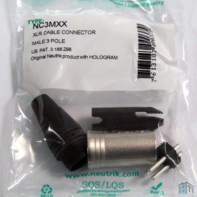 Giắc canon Neutrik đực - cái NC3FXX NC3MXX sản xuất Châu Âu