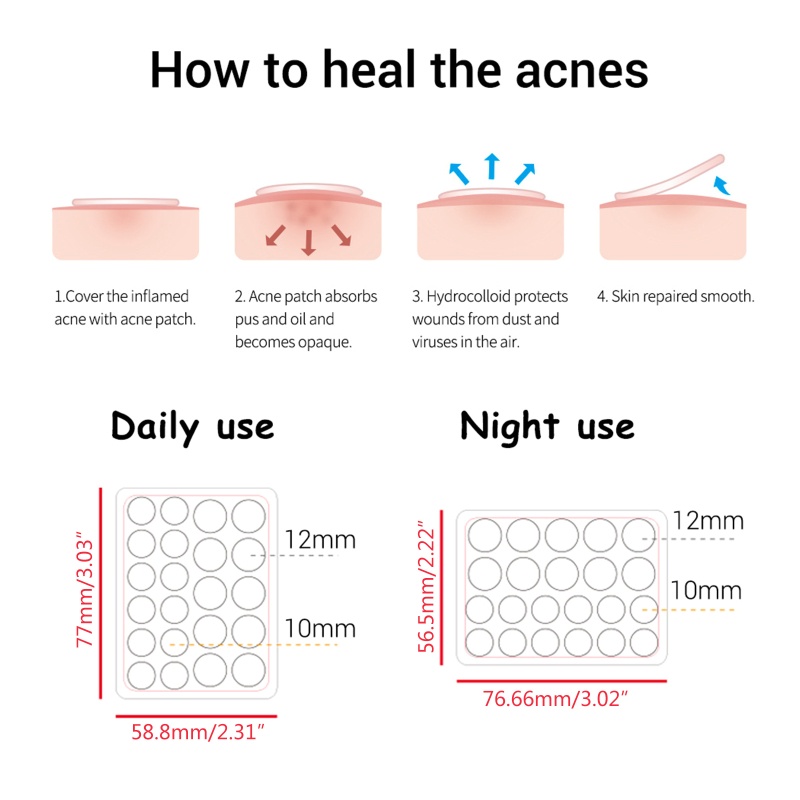 Bộ 22 Miếng Dán Mụn YOUYO Hấp Thụ Mụn Trứng Cá