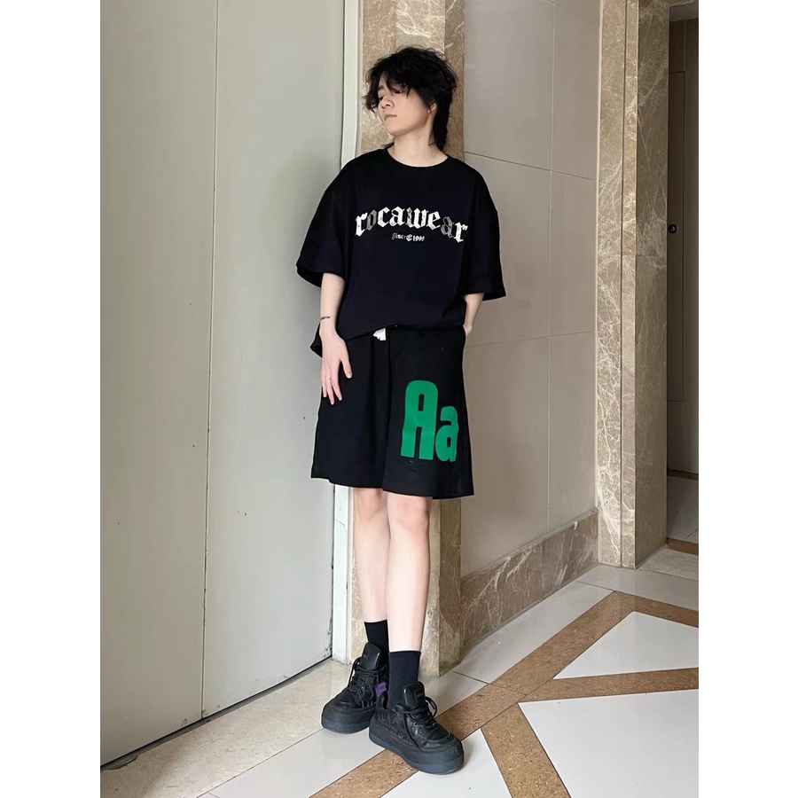 Quần short đùi chữ A, chất bo cotton dầy dặn. luồn dây bản to, unisex nam nữ 60kg trở xuống mặc đẹp