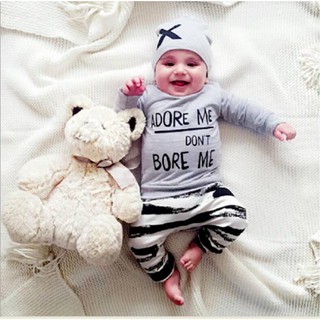 Set em bé 3 chi tiết màu Xám châu Âu baby dễ thương (6-15 tháng)