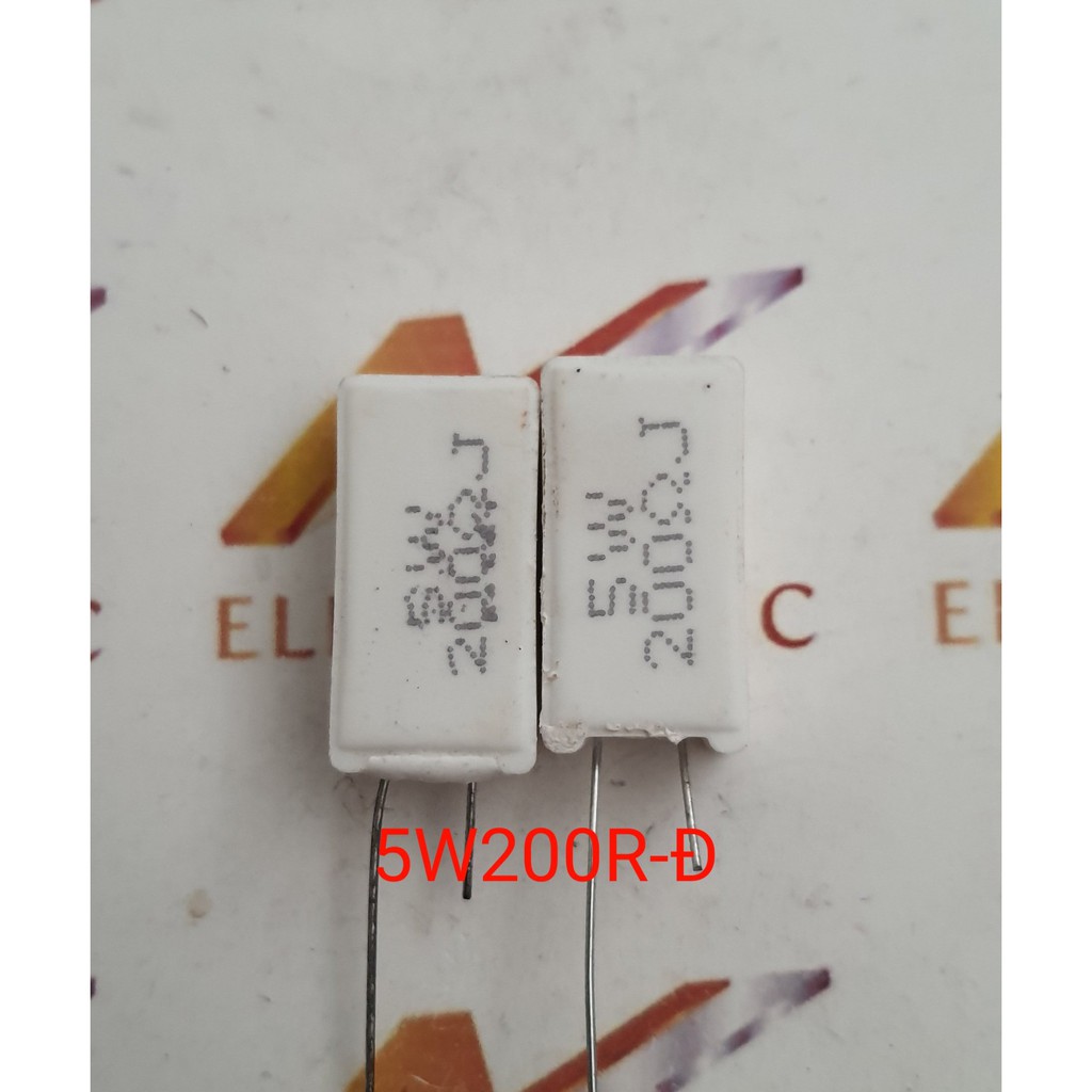 5W 5W200R 5W200RJ 5W 200R Trở gốm thẳng đứng (con)