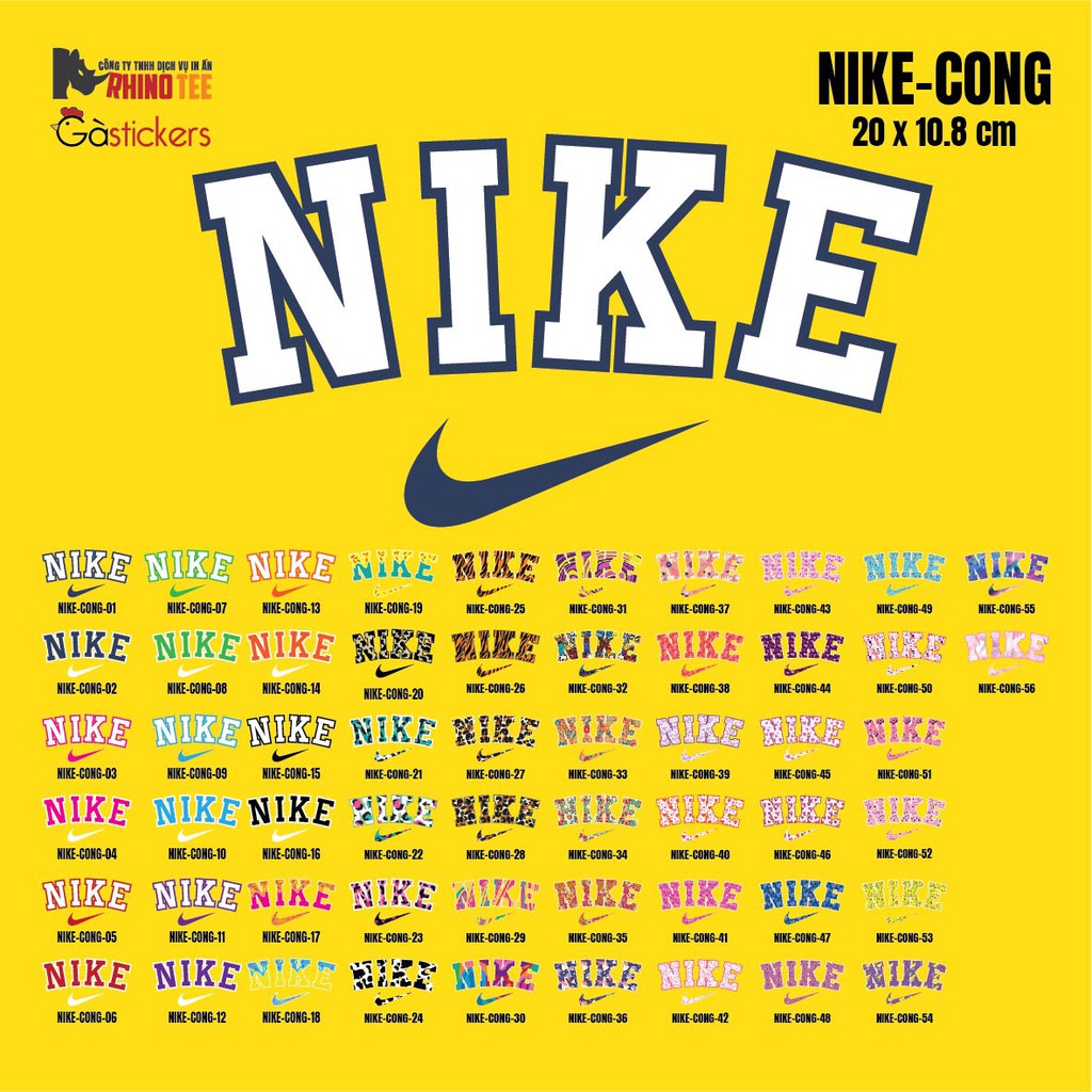 Hình Ủi Nike Cong NIKE-CONG VOL 1 - Mua Nhiều Giảm Giá