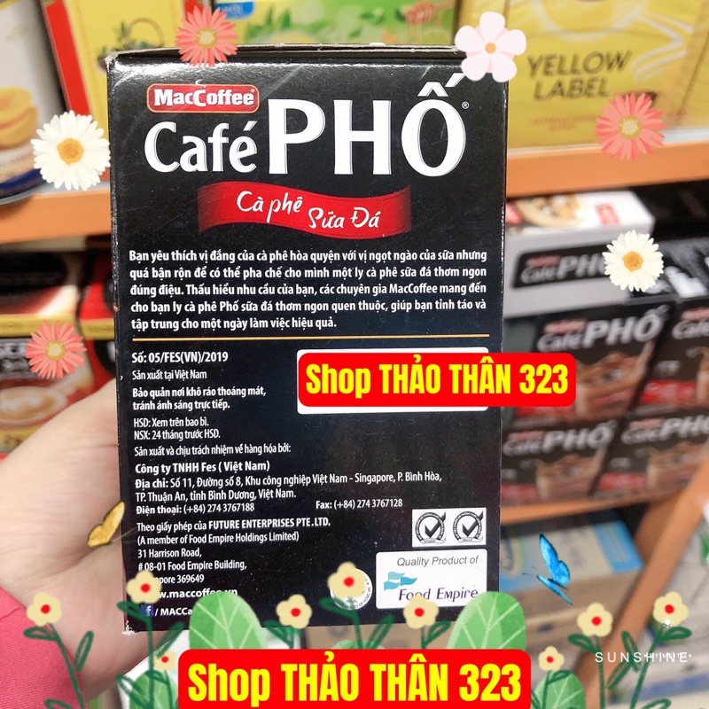 Cà Phê Phố Sữa Đá MacCoffee (10 gói)