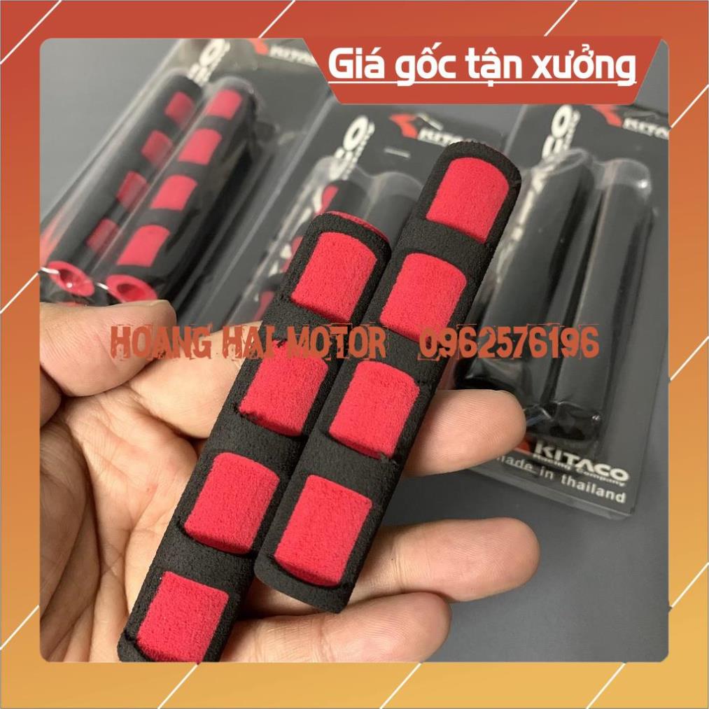 Cặp mút bọc tay thắng xe máy, chống chơn trượt - 2 màu đỏ đen [màu ngẫu nhiên, giá 1 cặp]