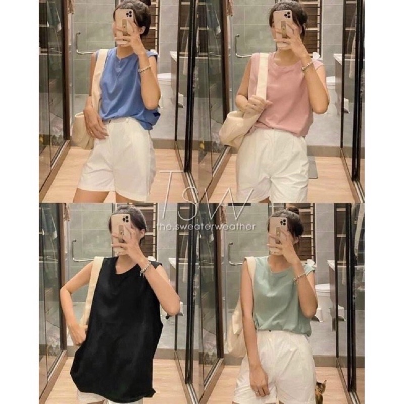 SIÊU HOT] Áo Thun Ba Lỗ TanK Top Oversize Nhiều Màu - Áo Tank Top Free Unisex Nam Nữ Đều Mặc Được