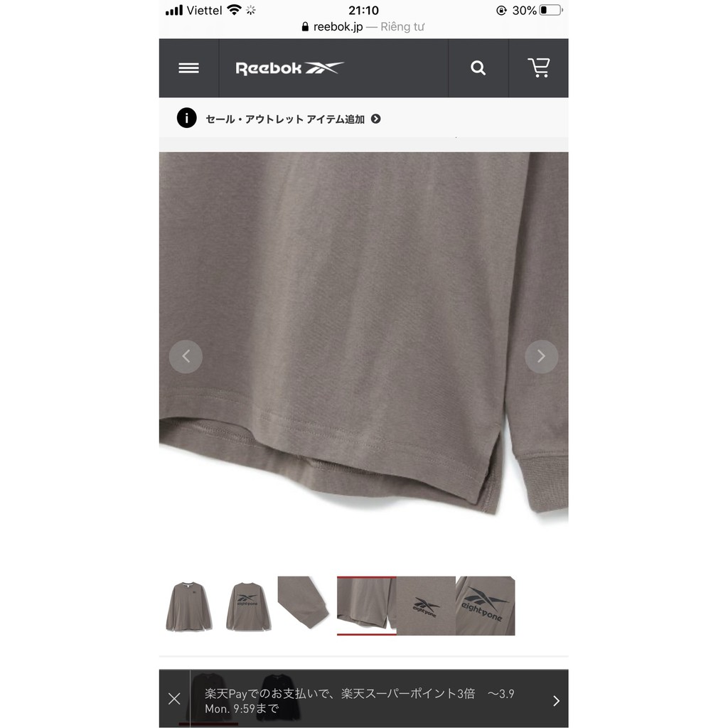 Áo RBK dài tay eightyone | BigBuy360 - bigbuy360.vn