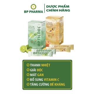 Bột sủi thanh nhiệt Opticool vị Đào