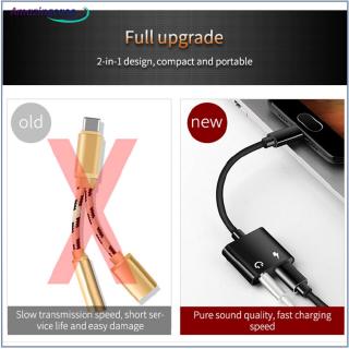 USB Type C Audio Adapter Type-C to 3.5mm Jack Earphone Audio Converter Cable