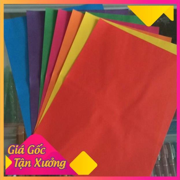 Sỉ 5 Tập Giấy thủ công 1 xấp 7 màu có decal Balo388 Shop