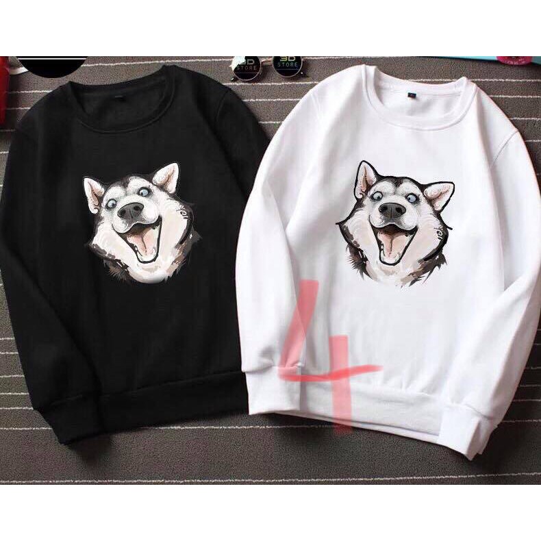 ÁO NỈ CỔ TRÒN IN HÌNH NGỘ NGHĨNH NHIỀU MẪU | BigBuy360 - bigbuy360.vn