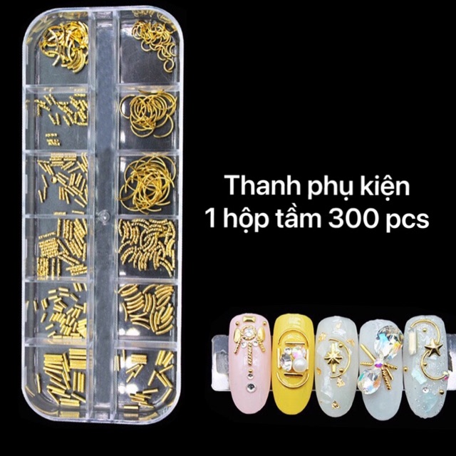 Thanh phụ kiện gắn móng nail khay 12 ô