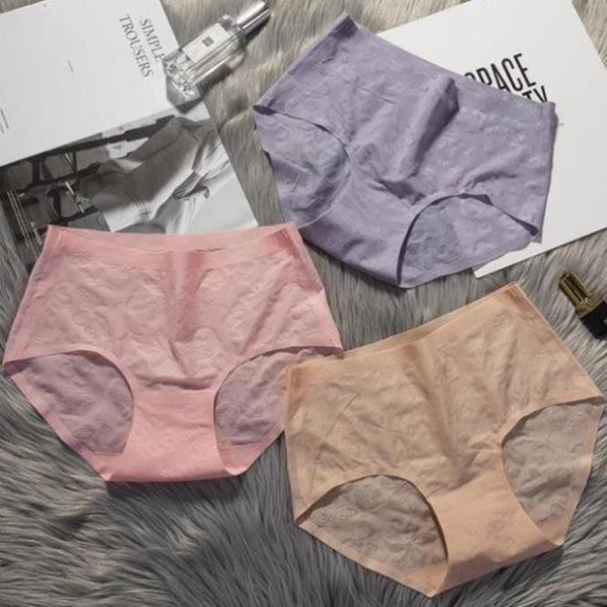 COMBO 4 Quần lót su đúc hoa văn chìm Quảng Châu sexy kháng khuẩn xuất Nhật Q12
