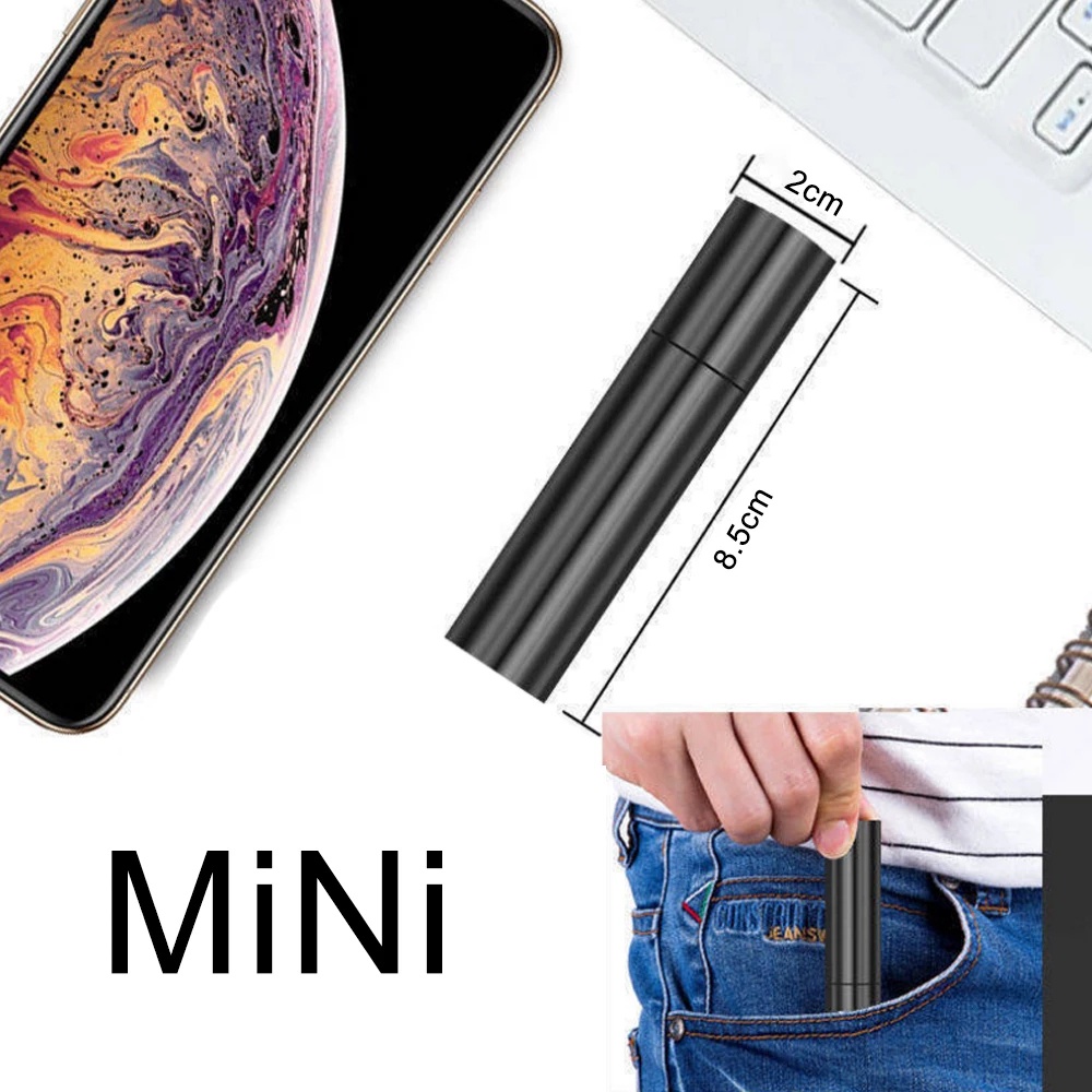 Đèn Pin LED Mini Sử Dụng Pin Có Thể Sạc Lại Bằng Cổng USB Dùng Khi Cắm Trại Leo Núi Ban Đêm