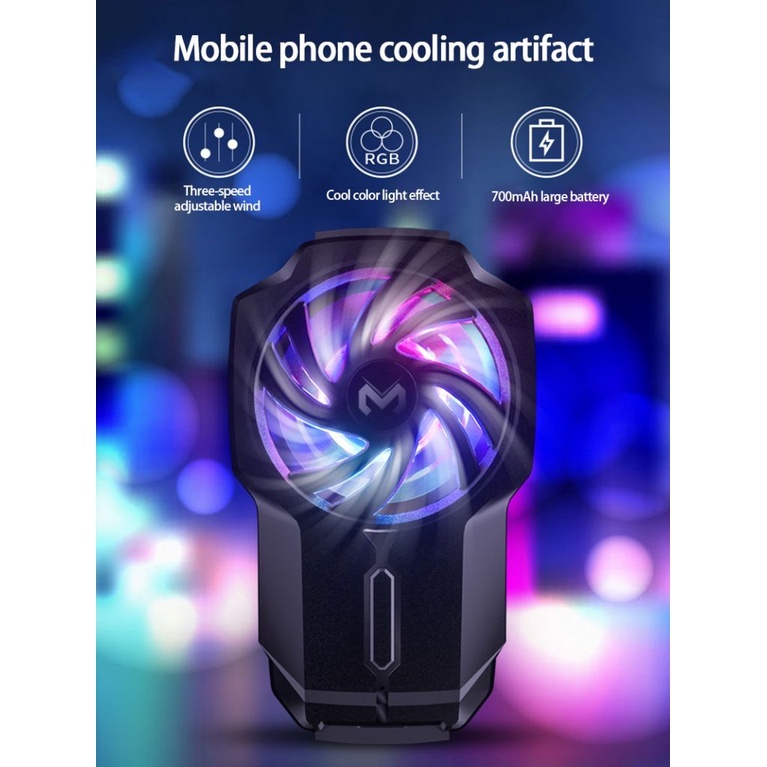 Xách tay Điện Thoại Di Động Tản Nhiệt Fl05 Chơi Game Mát Sống Trò Chơi Quạt Làm Mát Không Khí Làm Mát Bằng Làm Mát Nhanh Chóng Thiết Bị-7 Vương Quốc Anh