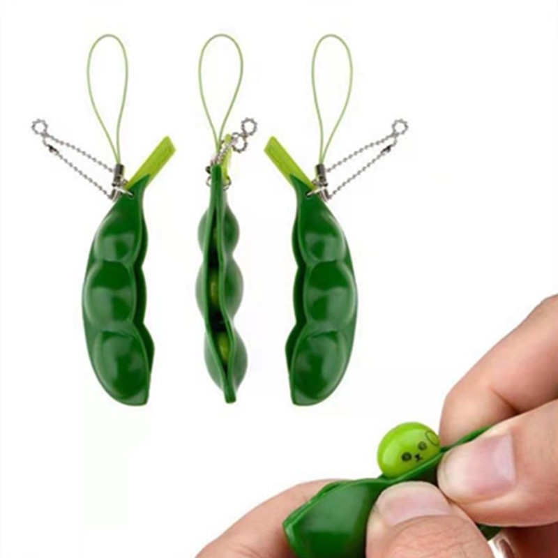 Bóp Edamame, Giải Nén Và Thông Hơi Edamame, Giải Nén Sáng Tạo Và Giảm Buồn Chán, Móc Chìa Khóa Hạt đậu